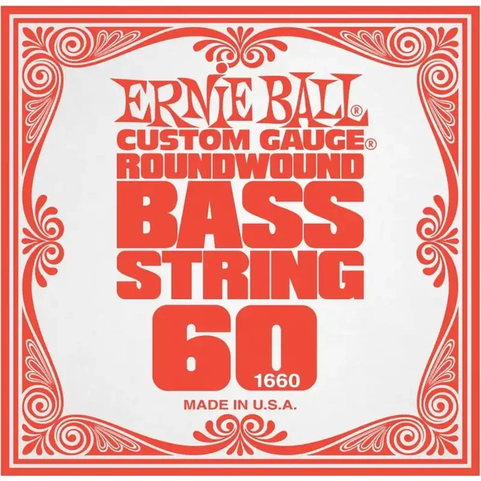 Ernie Ball Slinky Bass Nickel Wound .060 Bass Guitar Single String