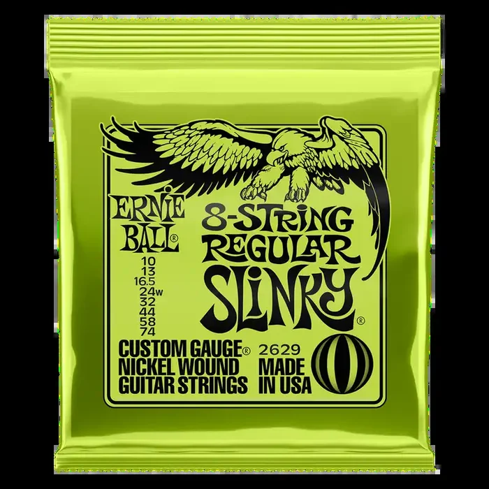 Ernie Ball Slinky Nickel Wound Electric Guitar Strings (8 String Sets)