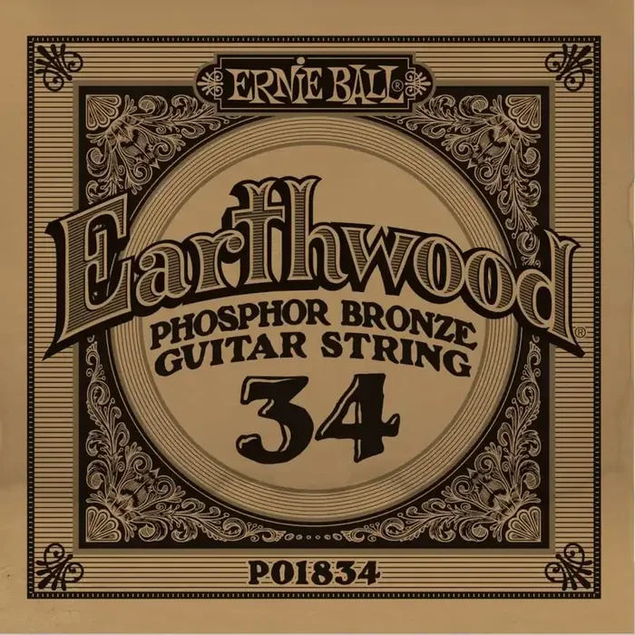 Ernie Ball Slinky Phosphor Bronze .034w Acoustic Guitar Single String