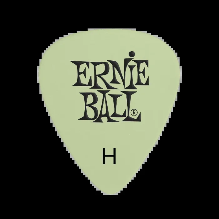 Ernie Ball Super Glow Cellulose Guitar Picks, Heavy, 12-Pack