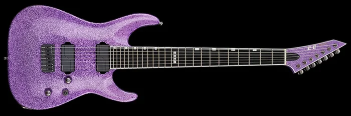 ESP E-II Horizon NT 7 Baritone Hipshot Purple Sparkle