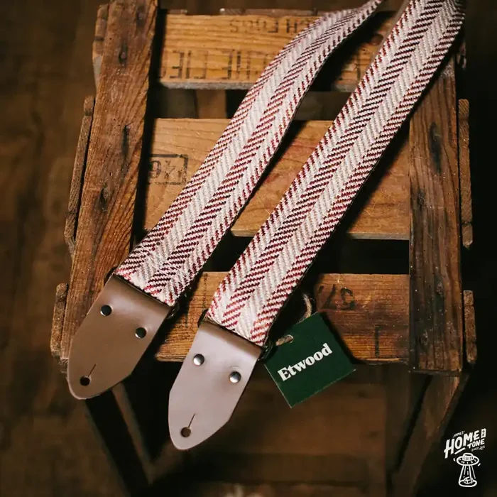 Etwood Handmade UK Guitar Straps – ‘Sandstone‘ taupe