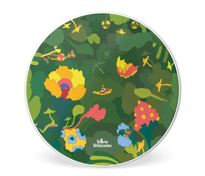 EVANS Yellow Submarine 20 ” Pepperland Woods Resonant Bass Drumhead