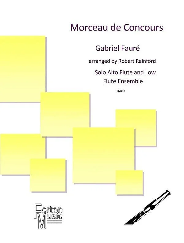 Fauré: Morceau de Concours (arr. for alto flute and low flute ensemble)