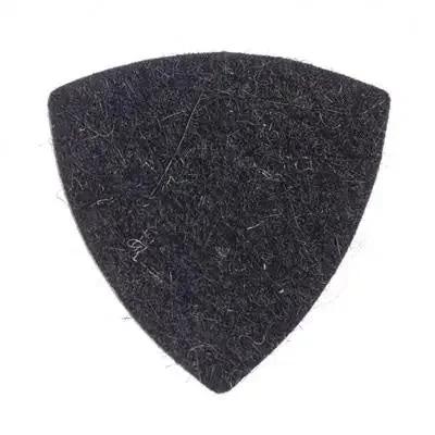 Felt Tones Gypsy 5mm Stiffened Black Wool Large Triangle Plectrum