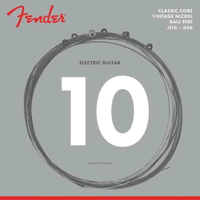 Fender 155R Classic Round Core 10-46 Pure Nickel Electric Guitar Strings