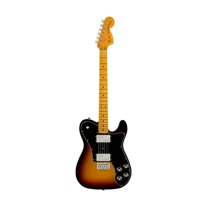 Fender American Vintage II 75 Telecaster Deluxe Electric Guitar, Maple FB, 3-Tone Sunburst
