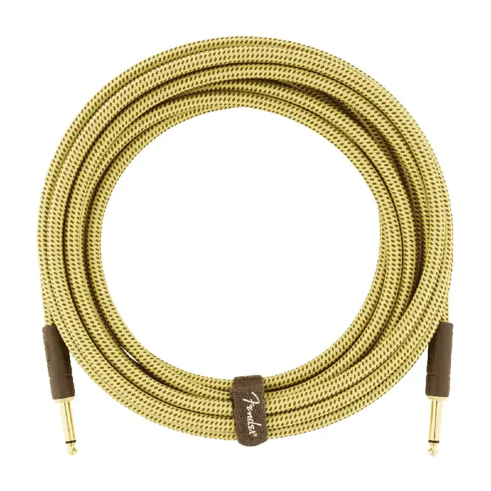 Fender Deluxe Series Tweed Instrument Cable, 10‘ (3m), Straight-Straight