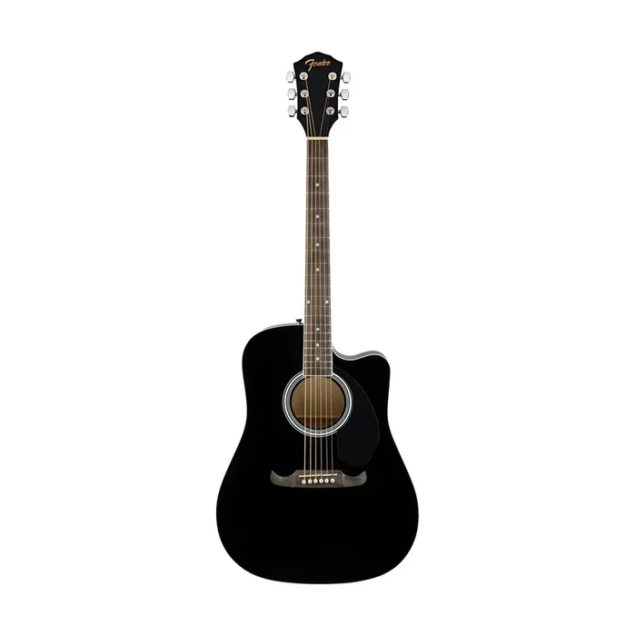 Fender FA-125CE Dreadnought Acoustic Guitar, Walnut FB, Black