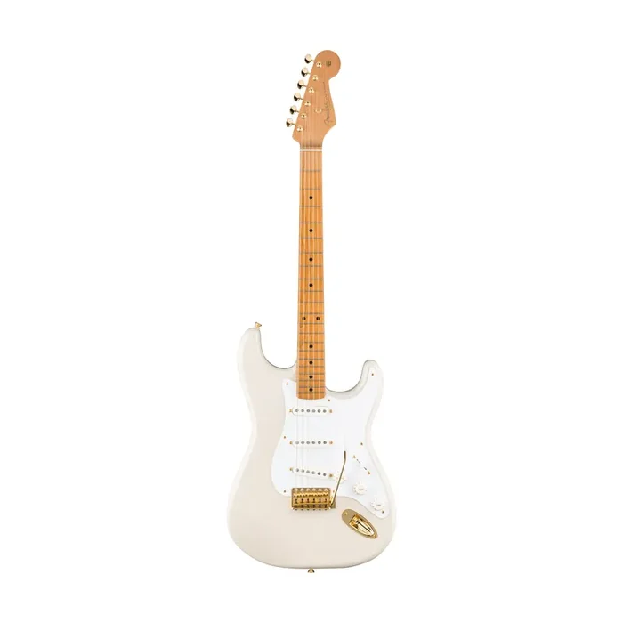 Fender FSR Vintera II 50s Stratocaster Electric Guitar, Maple FB, White Blonde w/Gold Hardware