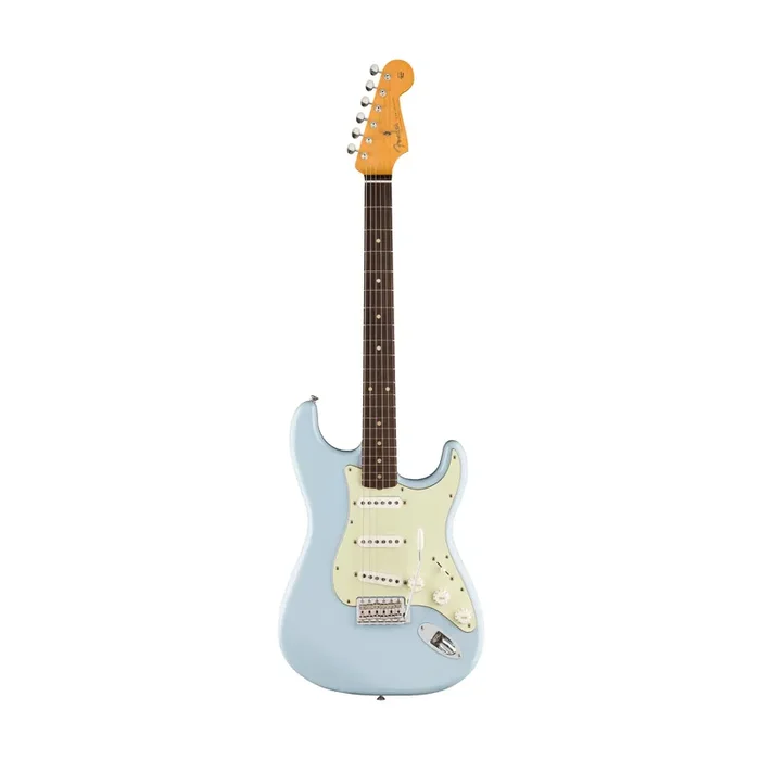 Fender Limited Edition Vintera II Roadworn 60s Stratocaster Electric Guitar, RW FB, Sonic Blue