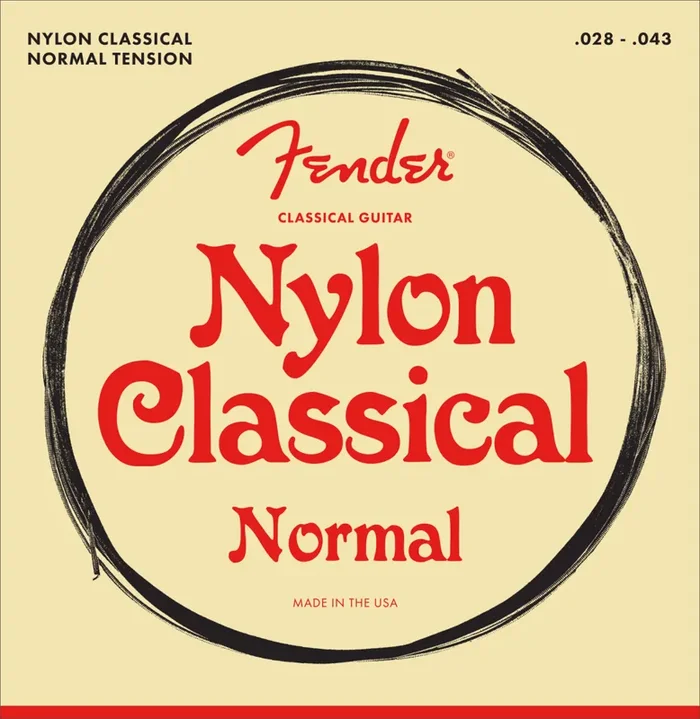 Fender Nylon Classical Nylon Clear/Silver 100 Guitar Strings
