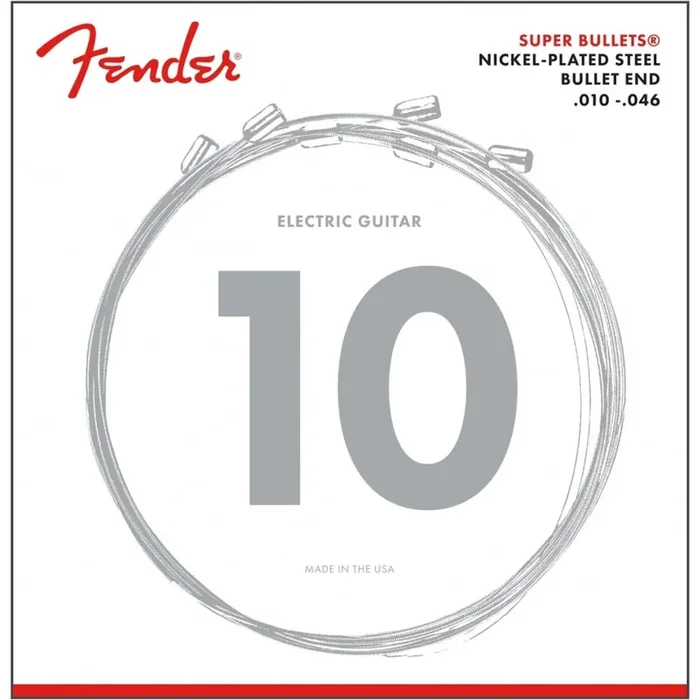 Fender Super Bullets Nickel Wound 10-46 Electric Guitar Strings, 3250R