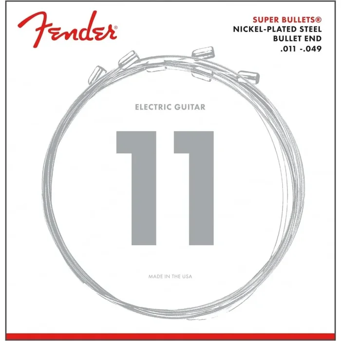 Fender Super Bullets Nickel Wound 11-49 Electric Guitar Strings, 3250M