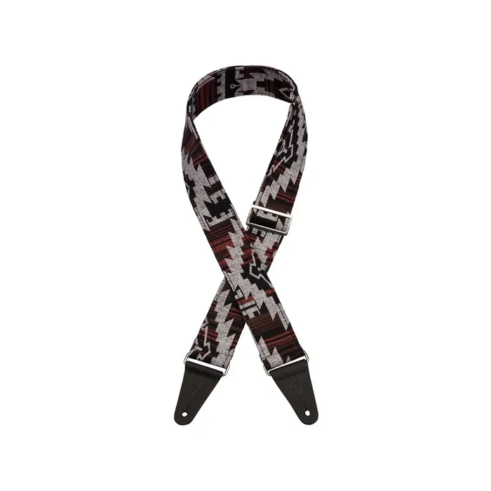 Fender Zion Guitar Strap, 2-inch, Black Aztec