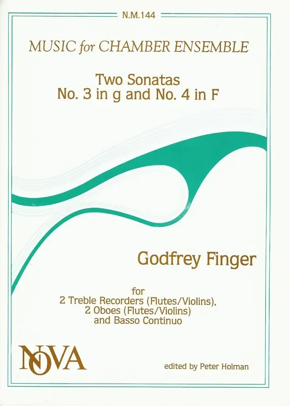 Finger 2 Sonatas for 2 Treble Recorders, 2 Oboes and Basso Continuo