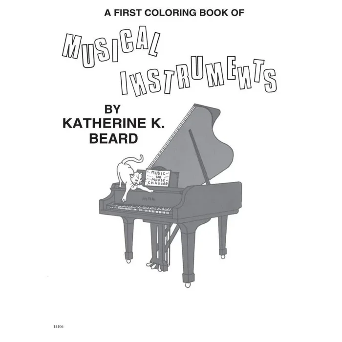 First Coloring Book of Musical Instruments