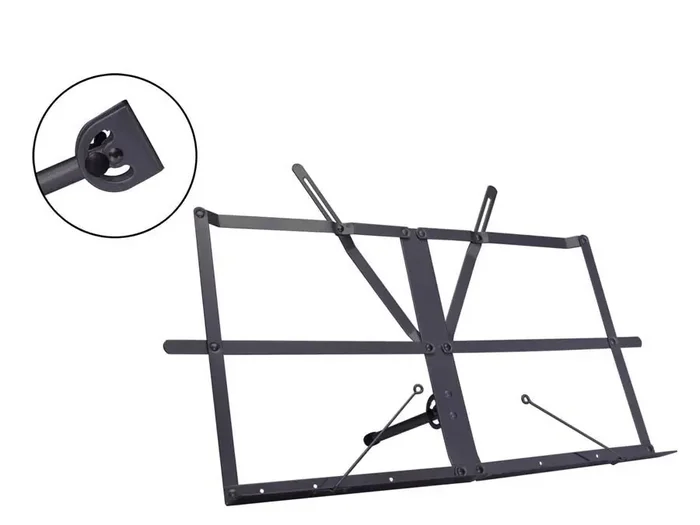 Folding Table Top Music Stand – Black