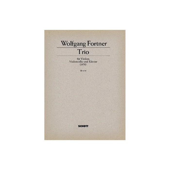 Fortner, Wolfgang – Piano Trio