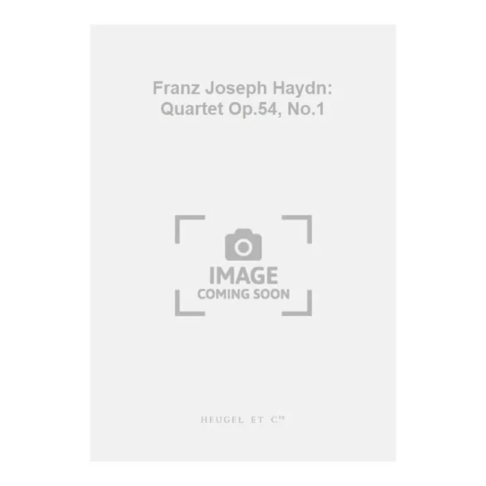 Franz Joseph Haydn: Quartet Op.54, No.1