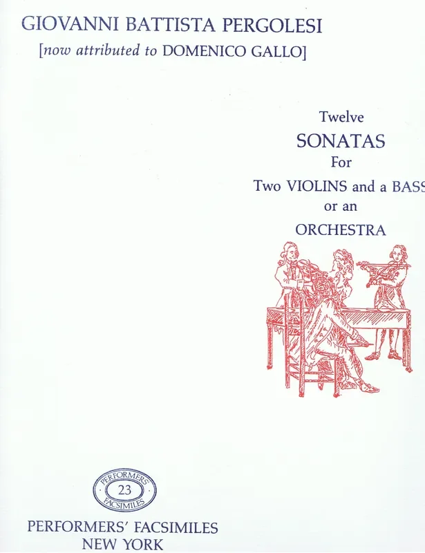 Gallo (Pergolesi) 12 Sonatas for 2 Violins and Basso Continuo