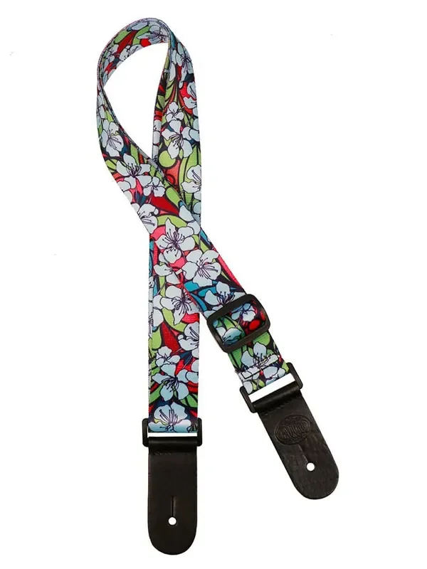 Gaucho (GSTU-80-BU) Ukulele Strap – Flower