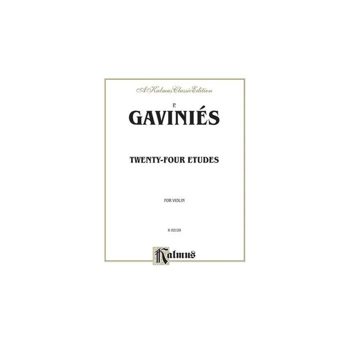 Gaviniès, Pierre – Twenty-four Etudes