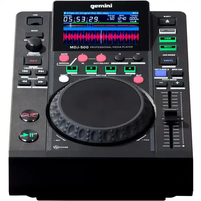 Gemini MDJ-500 Professional DJ Media Player – Compact Mobile
