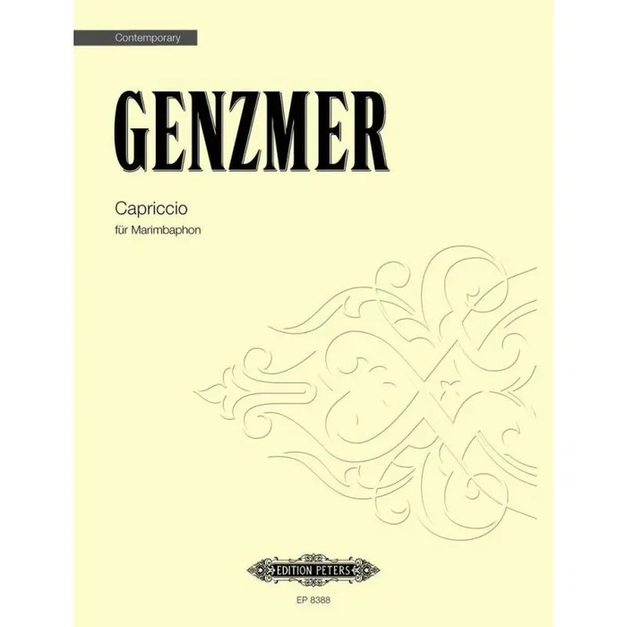 Genzmer, Harald – Capriccio for Marimba