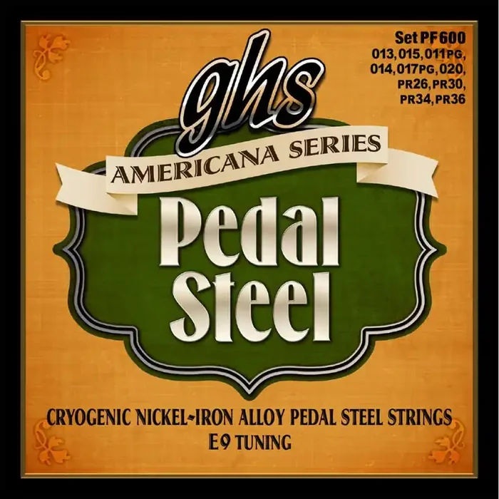 GHS Americana Nickel Pedal Steel Strings, E9 Tuning