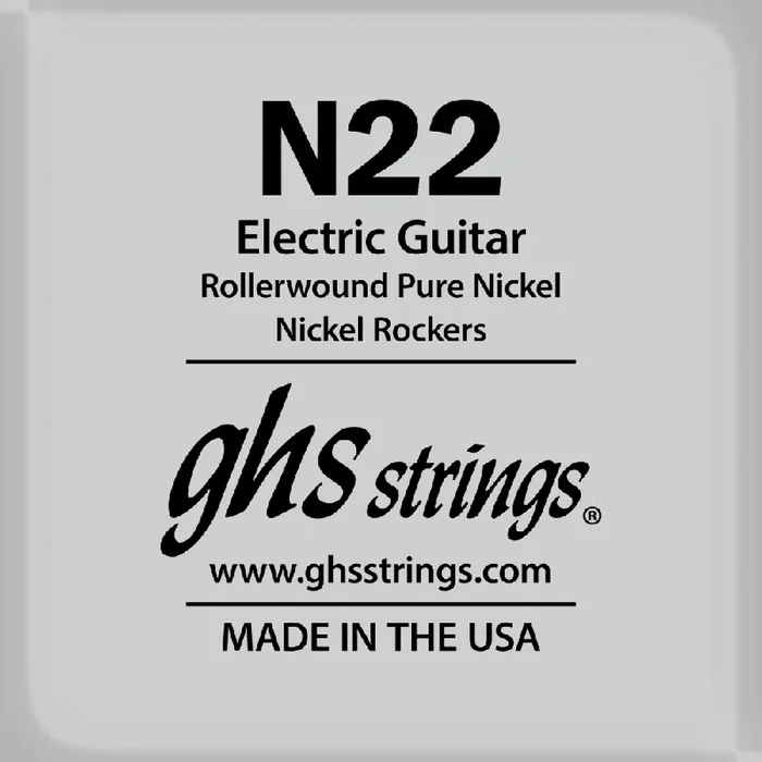 GHS Rollerwound Pure Nickel 22 (.022″) Electric Guitar Single String