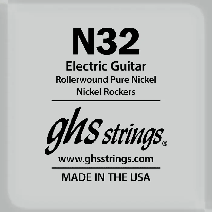 GHS Rollerwound Pure Nickel 32 (.032‚Äù) Electric Guitar Single String