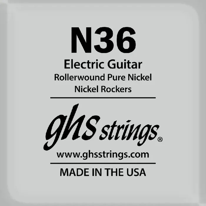 GHS Rollerwound Pure Nickel 36 (.036‚Äù) Electric Guitar Single String