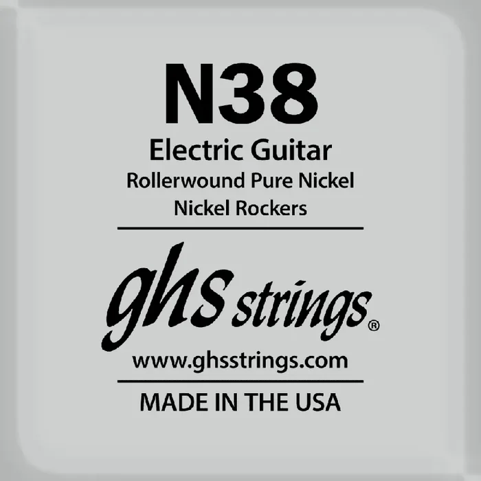 GHS Rollerwound Pure Nickel 38 (.038‚Äù) Electric Guitar Single String