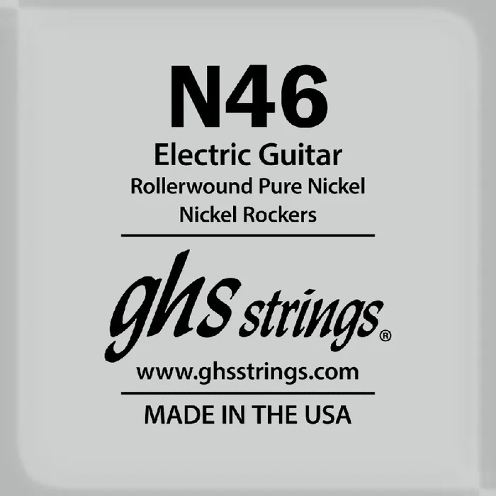 GHS Rollerwound Pure Nickel 46 (.046‚Äù) Electric Guitar Single String