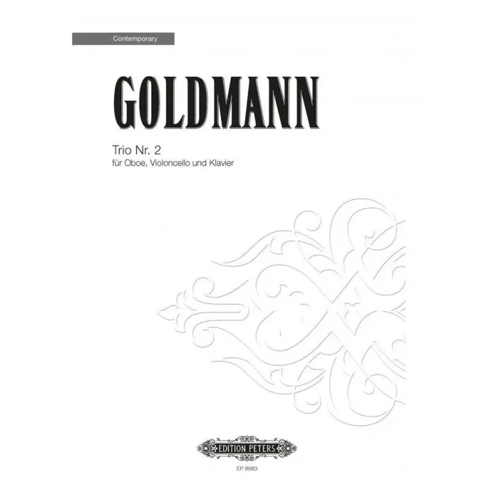 Goldmann, Friedrich – 2nd Trio for Oboe Cello & Piano
