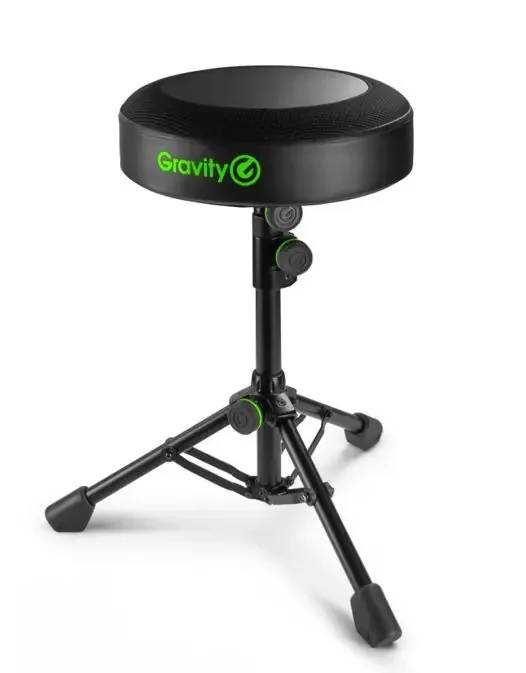 Gravity FD SEAT 1 – Round Musicians Stool, Foldable, Adjustable Height