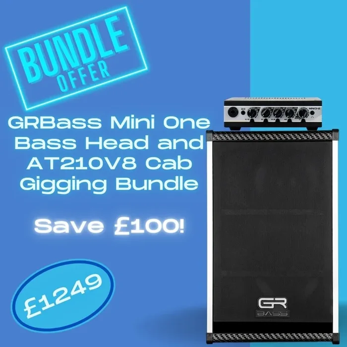GRBass Mini One Bass Head and AT210V8 Cab Gigging Bundle