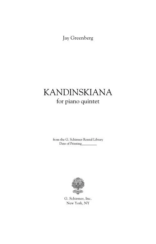 Greenberg: Kandinskiana
