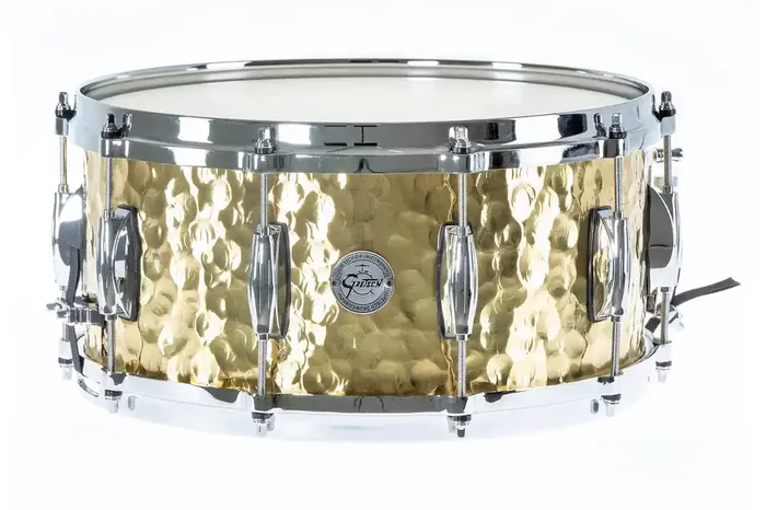 Gretsch Full Range Hammered Brass 14×6.5″ Snare Drum