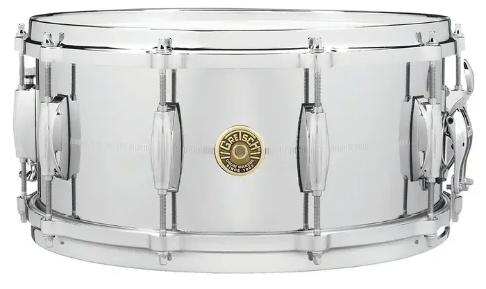 Gretsch USA Snare Drum Chrome Over Brass 14×6.5″