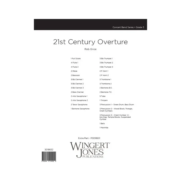 Grice, Rob – 21st Century Overture – Full Score