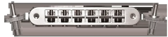 Grover LP Style Bridge Assembly Satin Chrome with Height Adjustable Studs