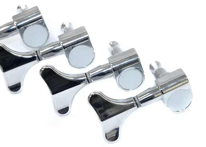 GT Left-Handed Electric Bass Guitar Sealed Tuning Machines in Chrome Finish (4-Inline)