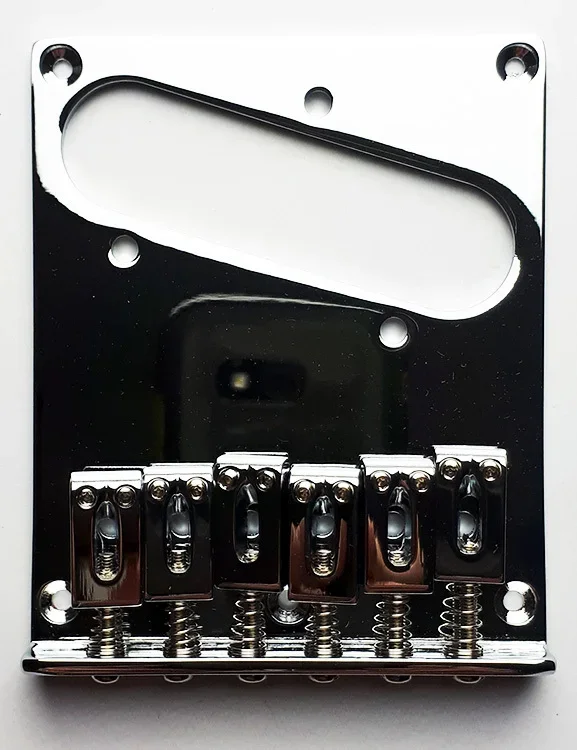 GT Vintage TL-Style Electric Guitar Bridge in Chrome Finish