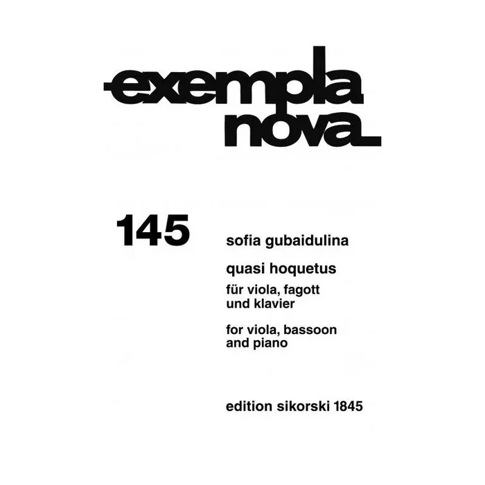 Gubaidulina, Sofia – Quasi Hoquetus 145