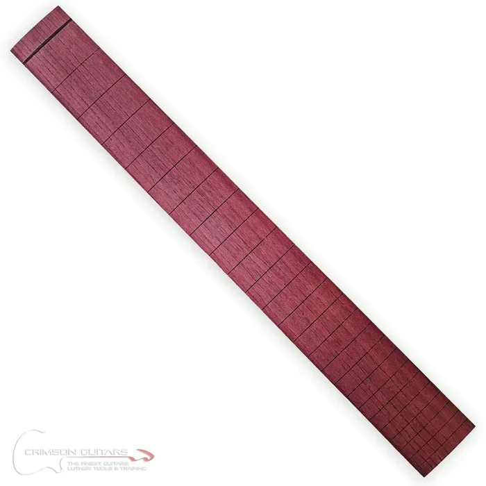 Guitar Fretboard – Purpleheart – Pre-Slotted and Radiused