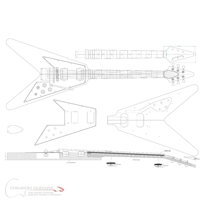 Guitar Plans – 67 Flying V-Type – PRE ORDER