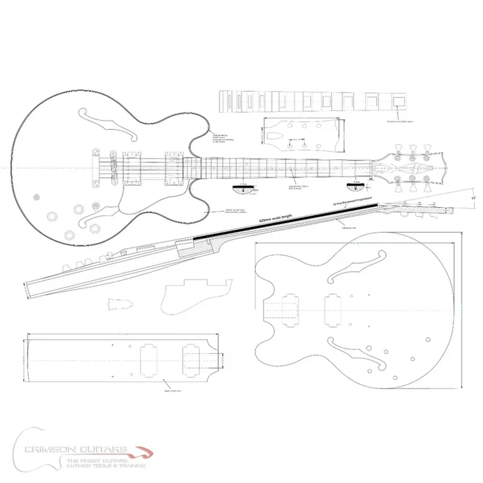 Guitar Plans – ES-335-Type