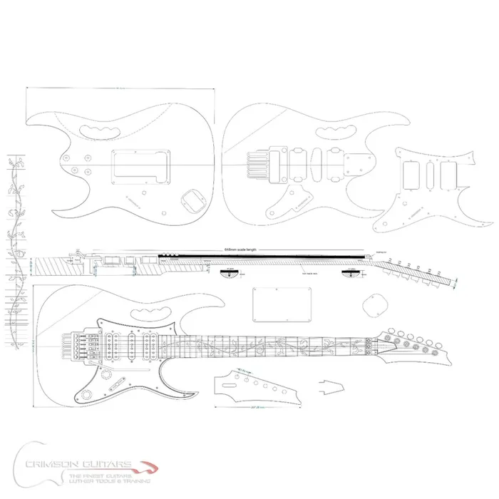 Guitar Plans – Ibanez-Type JEM